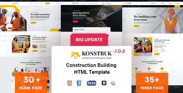 Construction HTML Website Templates | ThemeForest