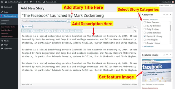 Cool Timeline Pro - Horizontal & Vertical Timeline Plugin For WordPress preview 4