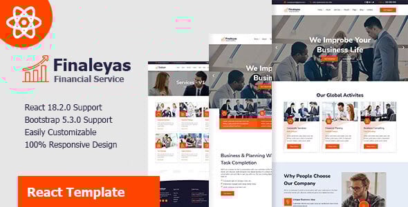 Business React Website Templates | ThemeForest