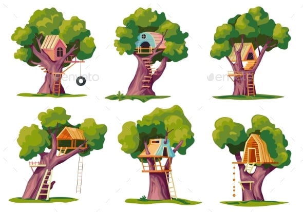 Treehouse Graphics, Designs & Templates | GraphicRiver