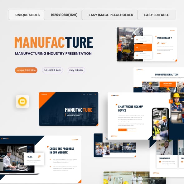 Manufacturing Graphics, Designs & Templates | GraphicRiver