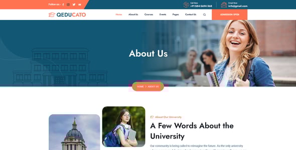College Website Templates | ThemeForest