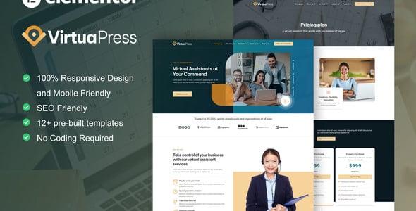 Virtual Assistant Website Templates | ThemeForest