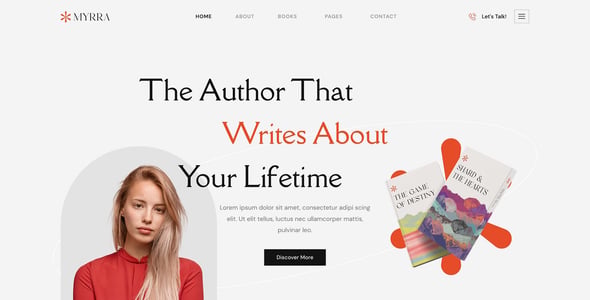 Book Author Website Templates | ThemeForest