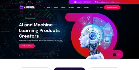 Artificial Intelligence Website Templates | ThemeForest