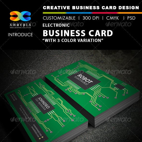 Technology Business Card Templates & Designs | GraphicRiver
