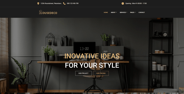 Interior Design HTML Website Templates | ThemeForest