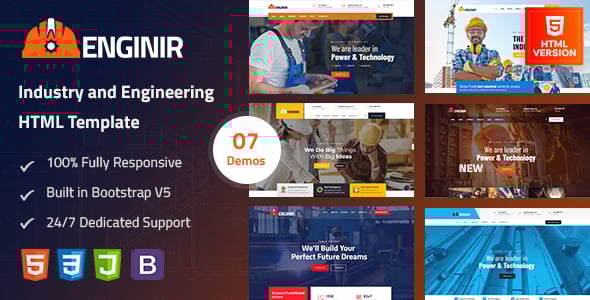 Engineering HTML Website Templates | ThemeForest