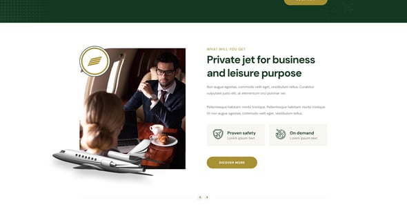 Private Jet Website Templates | ThemeForest