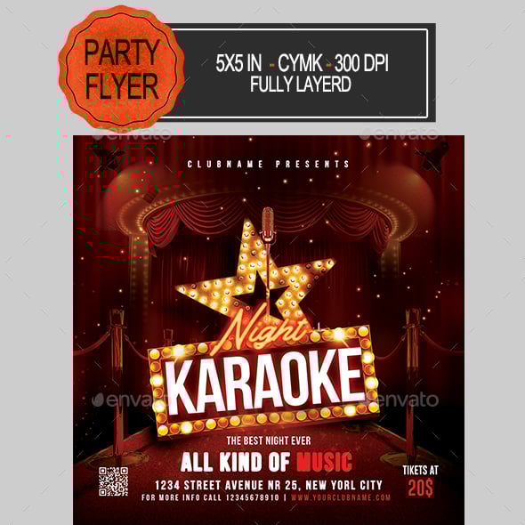 Karaoke Graphics, Designs & Templates | GraphicRiver