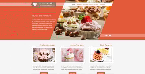 Cake Website Templates | ThemeForest