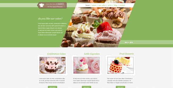 Cake Website Templates | ThemeForest