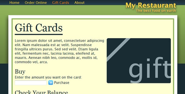 Gift Card Website Templates | ThemeForest