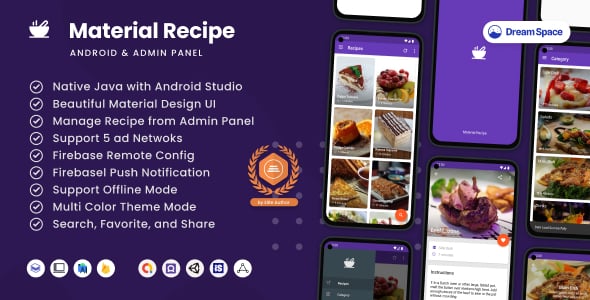 Recipe Mobile App Templates | CodeCanyon