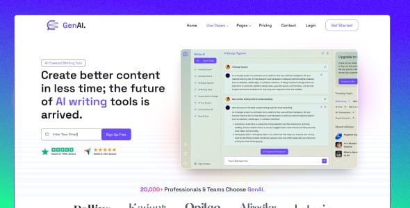 Ai Landing Page Website Templates | ThemeForest
