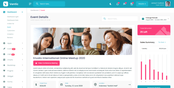 Event Admin Website Templates | ThemeForest