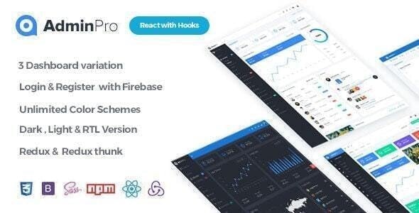 React Dashboard Website Templates | ThemeForest