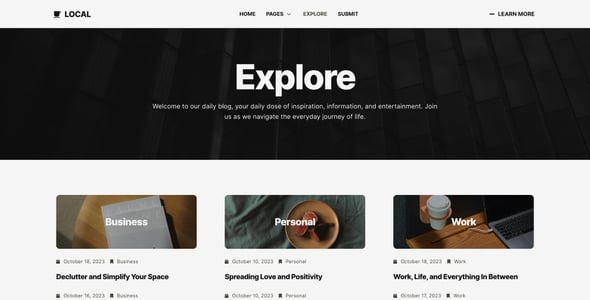 Modern Blog Website Templates | ThemeForest