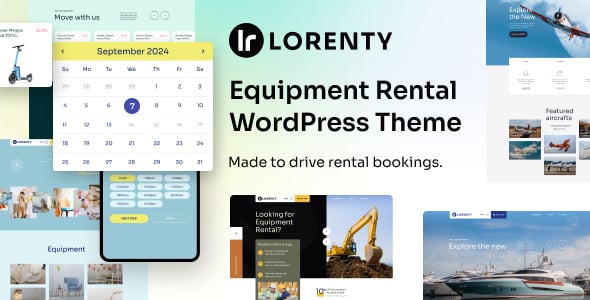 Equipment Rental Website Templates | ThemeForest