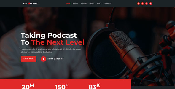 Podcast HTML Website Templates | ThemeForest