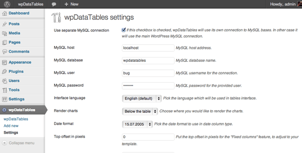 wpDataTables - Tables and Charts Manager for WordPress preview 5
