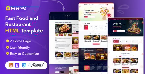 Food HTML Website Templates | ThemeForest