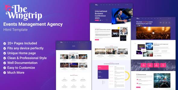 Event Management HTML Website Templates | ThemeForest