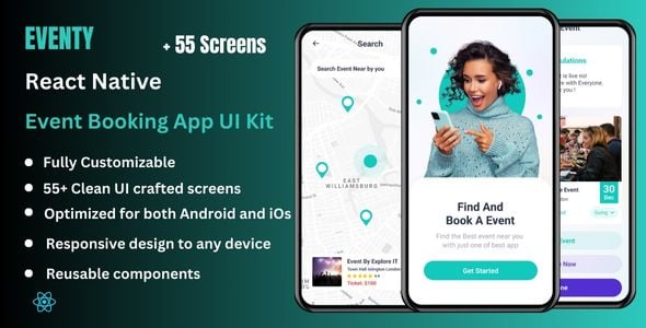 React Native Event Mobile App Templates | CodeCanyon