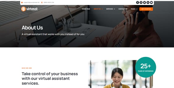 Virtual Assistant Website Templates | ThemeForest