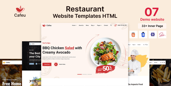 Food HTML Website Templates | ThemeForest