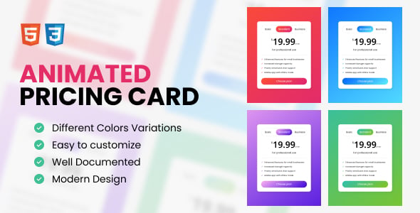 Card CSS Templates | CodeCanyon