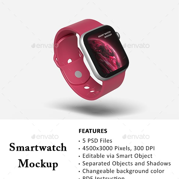 Smartwatch Graphics, Designs & Templates | GraphicRiver