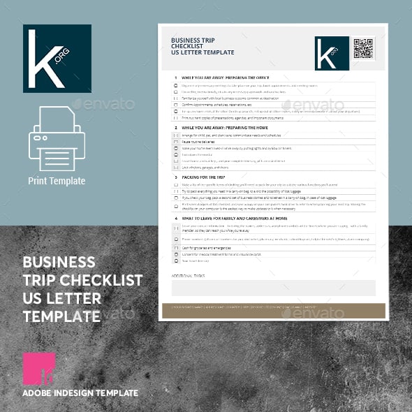 Adobe Indesign Checklist Templates