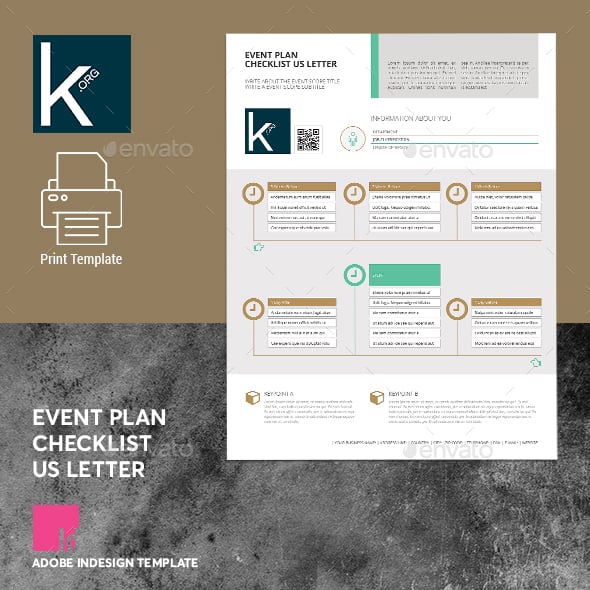 Adobe Indesign Checklist Templates