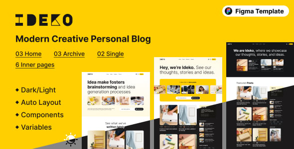 Blog Figma Templates | ThemeForest