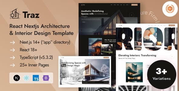 React Interior Design Website Templates | ThemeForest
