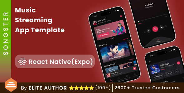 React Native Music Mobile App Templates | CodeCanyon