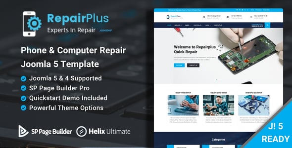 Phone Repair Website Templates | ThemeForest