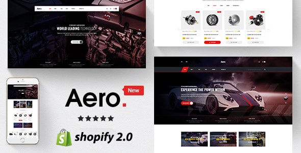 Aero - Auto Parts, Car Accessories Shopify Theme preview 2