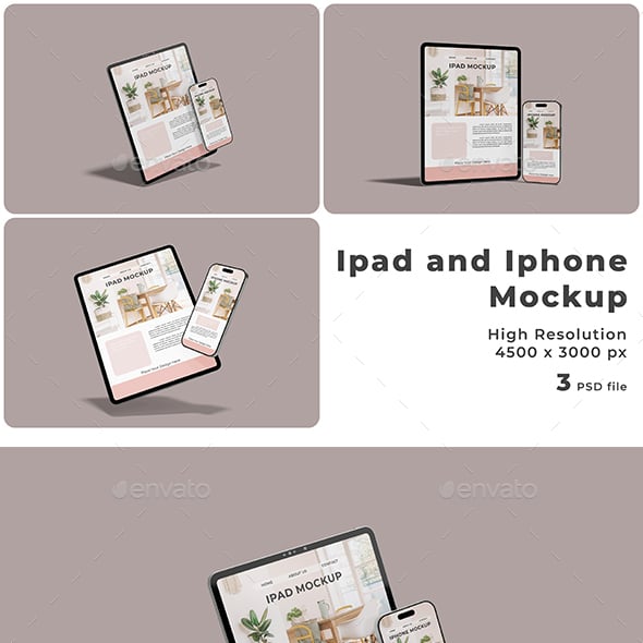 Product Mockups from GraphicRiver