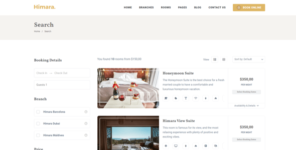 Hotel Theme Website Templates | ThemeForest