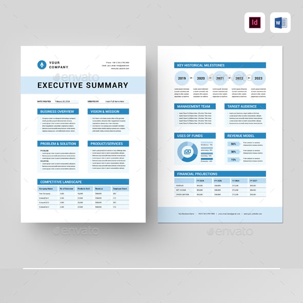 Summary Graphics, Designs & Templates | GraphicRiver