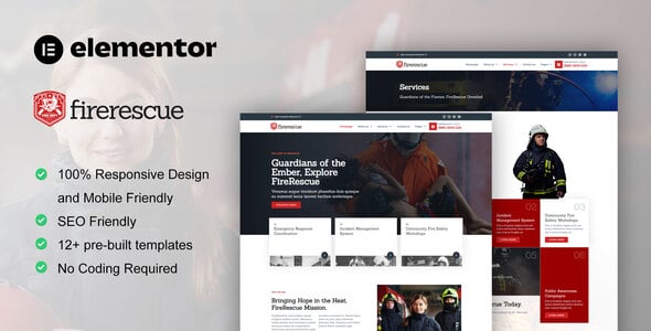 Fire Department Website Templates | ThemeForest