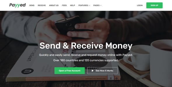 Money Transfer Website Templates | ThemeForest