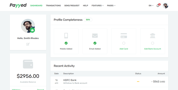 Money Transfer Website Templates | ThemeForest