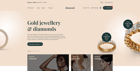 Diamond Website Templates | ThemeForest