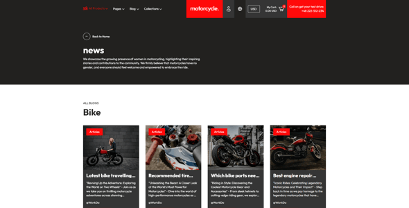Motorcycle Website Templates | ThemeForest