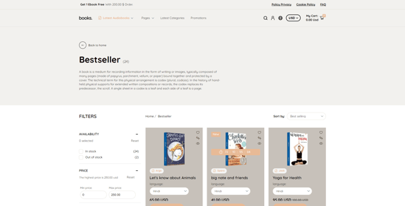 Bookstore Website Templates | ThemeForest