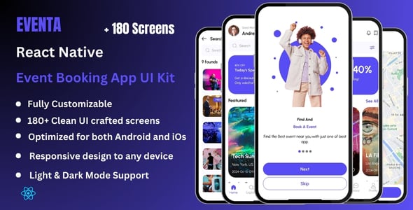 React Native Event Mobile App Templates | CodeCanyon
