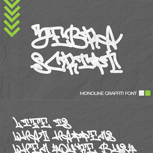 Cursive Graffiti Fonts